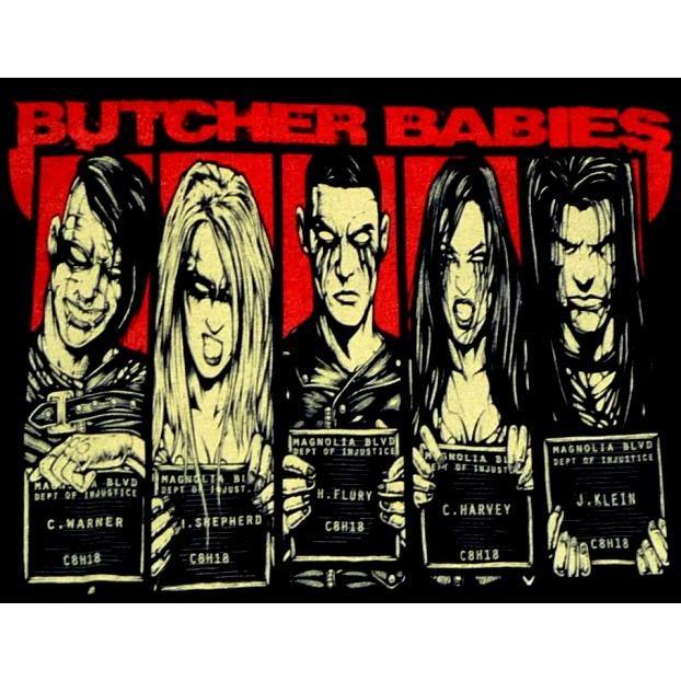 BUTCHER BABIES ブッチャー・ベイビーズ LINE UP オフィシャル バンドT