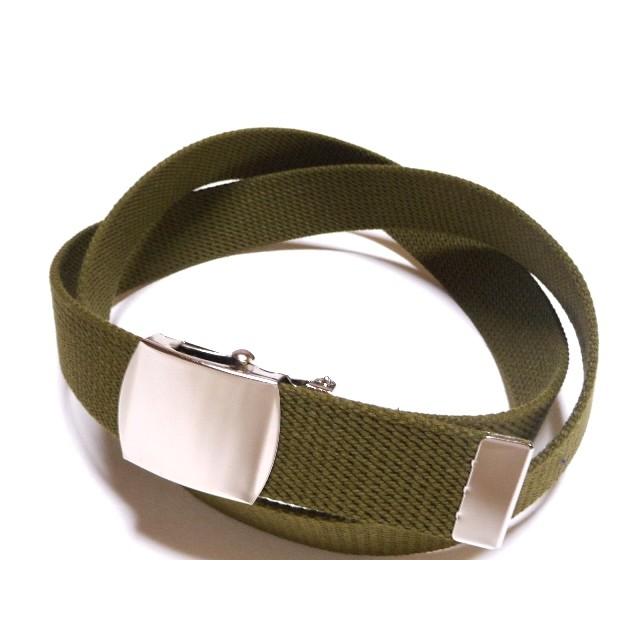 モスグリーン(国防色)OD 32ミリ 綿GIベルト ガチャベルト ローラー