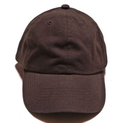 Washed 100% Cotton Plain Cap - Blank Baseball Cap - Brown　ベースボールキャップ｜animal-rock｜02