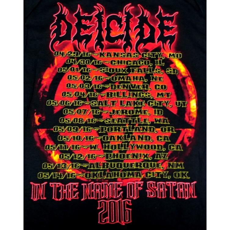 【メール便対応可】DEICIDE ディーサイド Pentagram オフィシャル バンドTシャツ【正規ライセンス品】｜animal-rock｜04