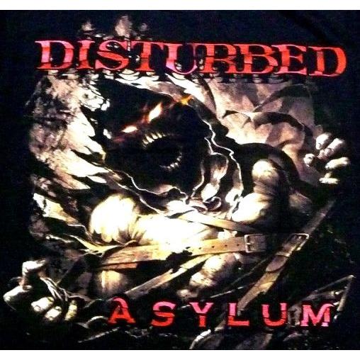 【メール便対応可】DISTURBED ディスターブド  ASYLUM SHRED オフィシャル バンドTシャツ｜animal-rock｜02