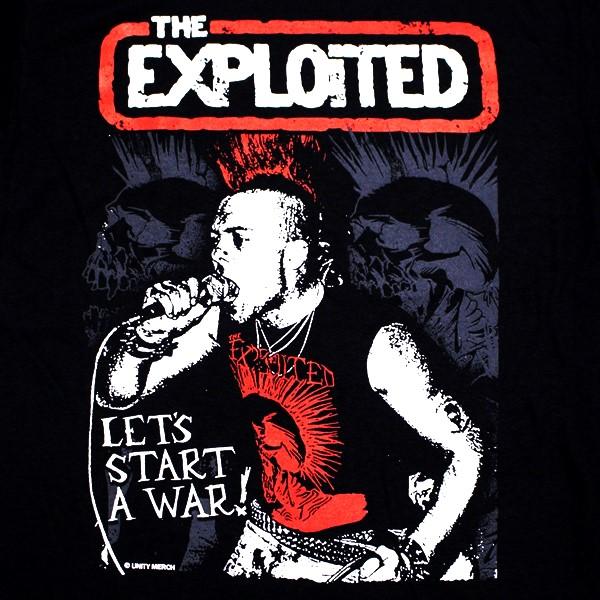 THE EXPLOITED エクスプロイテッド START A WAR オフィシャル バンドTシャツ｜animal-rock｜02