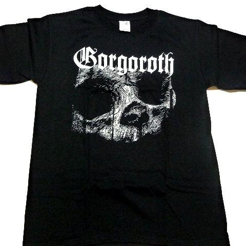 バンドティー　ゴルゴロス メール便対応可】GORGOROTH ゴルゴロス SKULL オフィシャル バンドT