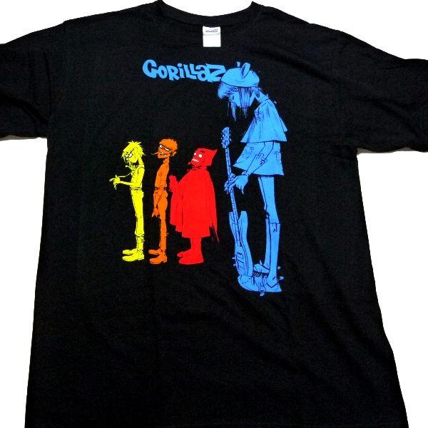 【メール便対応可】GORILLAZ  ゴリラズ ROCK THE HOUSE オフィシャル バンドTシャツ｜animal-rock