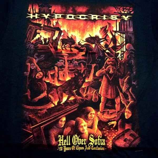 HYPOCRISY ヒポクリシー HELL OVER SOFIA オフィシャル バンドTシャツ 