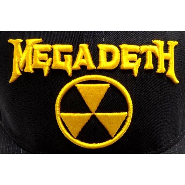 Megadeth メガデス Hazard Logo オフィシャル バンドキャップ メール便発送不可 Megadeth Hazardlogocap Animal Rock 通販 Yahoo ショッピング