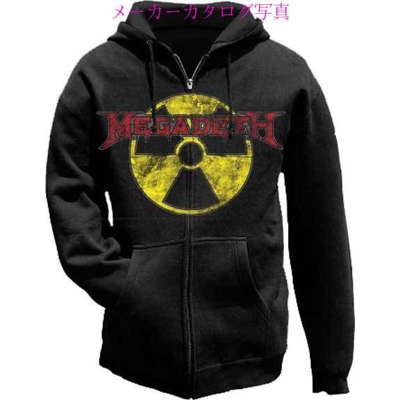 MEGADETH メガデス ZIP HOODIE オフィシャル バンド ZIP-UP パーカー 