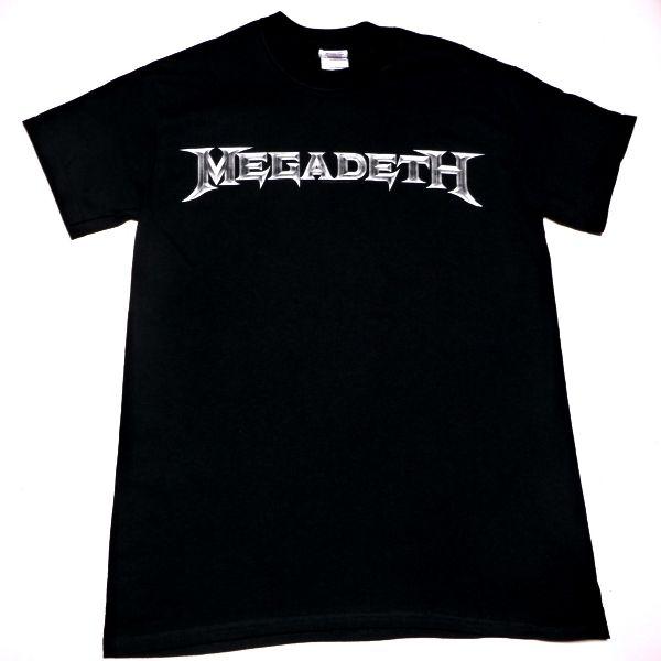 MEGADETH メガデス SILVER LOGO オフィシャル バンドＴシャツ / 2枚までメール便対応可｜animal-rock