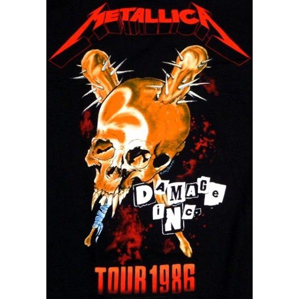 【メール便対応可】METALLICA  メタリカ   TOUR 86   オフィシャル バンドTシャツ｜animal-rock｜02