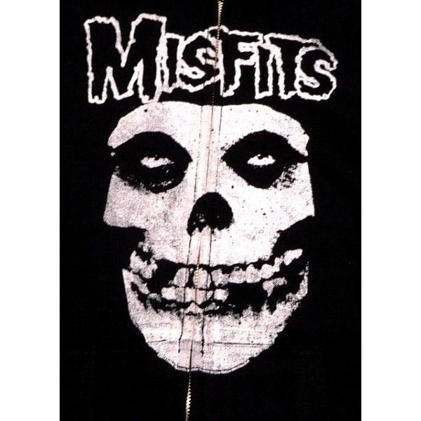 MISFITS ミスフィッツ SKULL ZIP HOODIE オフィシャル バンドZIP-UP 