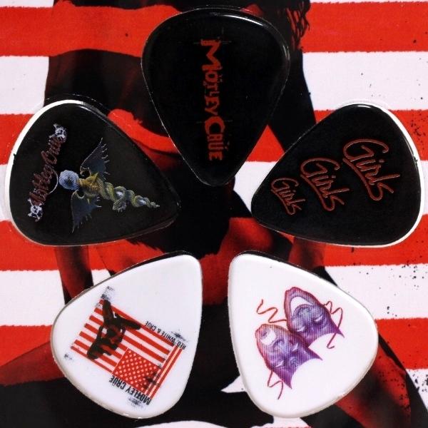 MOTLEY CRUE モトリークルー RED WHITE Guitar Picks MOTLEY CRUE モトリークルー RED WHITE Guitar Picks