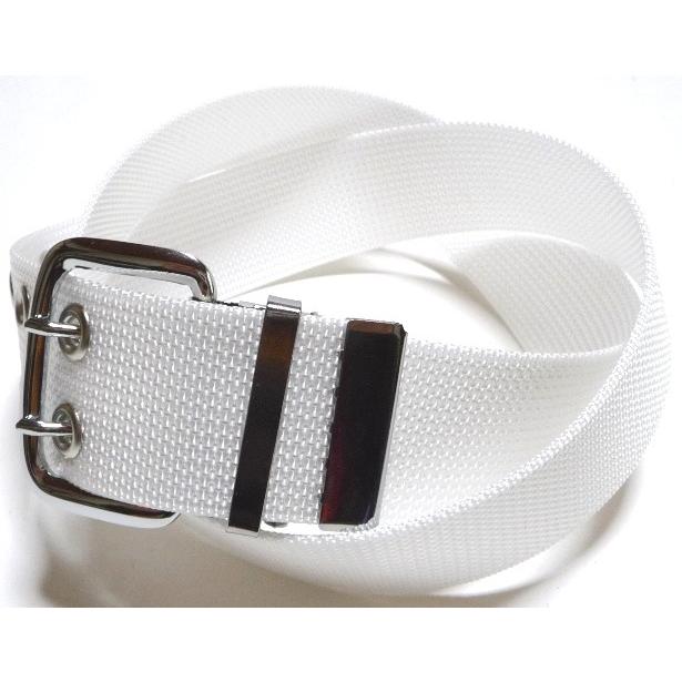 50ミリ ナイロン 2Pベルト ホワイト ハードタイプ フルサイズ対応(80cm