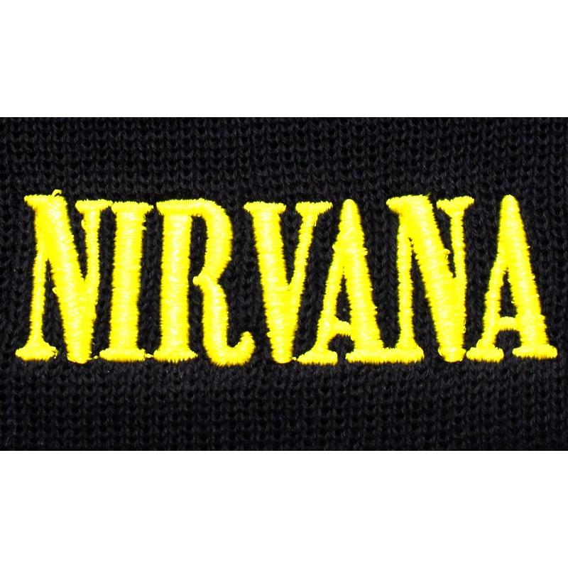 NIRVANA ニルヴァーナ DISTRESSED SMILEY BEANIE オフィシャル ニット