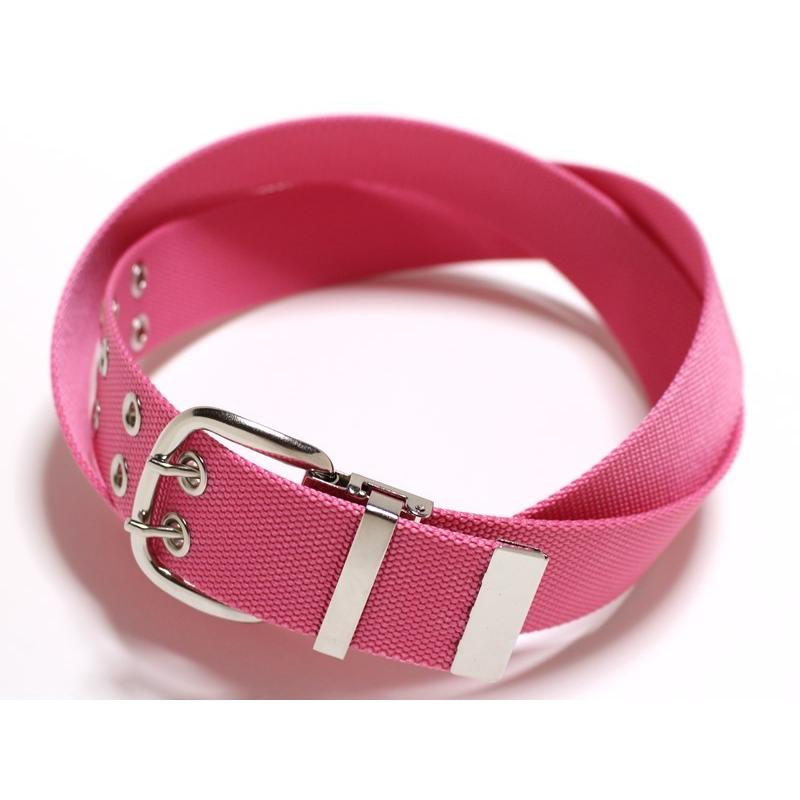 ダブルピンベルト ピンク 40ミリ幅 パイレン 2Pベルト 二つ穴ベルト