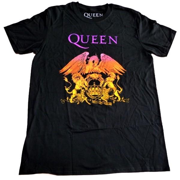 Queen 'Gradient Crest' (Nero) Womens Fitted T-Shirt - NUOVO E UFFICIALE