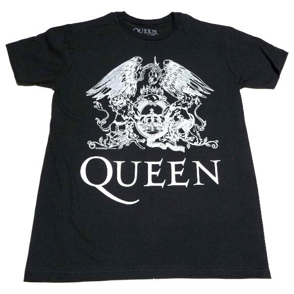QUEEN クイーン WHITE LOGO MENS オフィシャル バンドTシャツ / 2枚までメール便対応可 : ANIMAL-ROCK ...