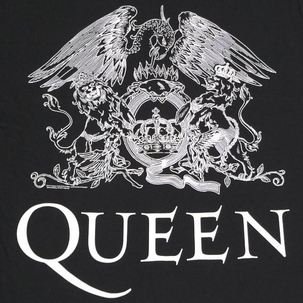 QUEEN クイーン WHITE LOGO MENS オフィシャル バンドTシャツ / 2枚までメール便対応可 : ANIMAL-ROCK ...