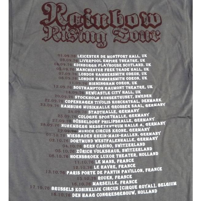 RAINBOW レインボー RAINBOW RISING 76 TOUR オフィシャル バンドTシャツ  / 2枚までメール便対応可｜animal-rock｜04