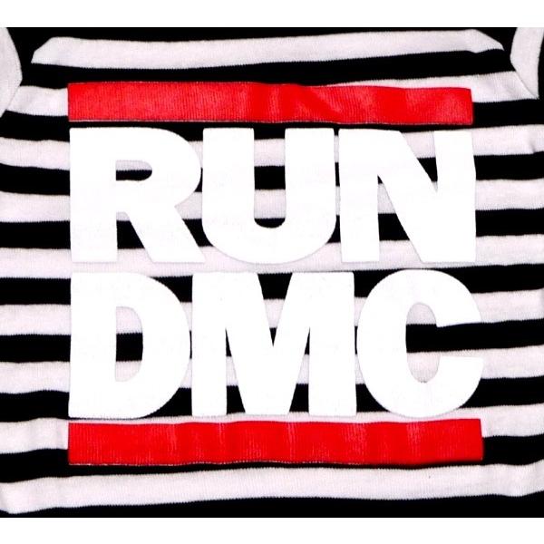 【メール便対応可】RUN DMC ラン・ディー・エム・シー LOGO ONESIE romper オフィシャル バンドロンパース【正規