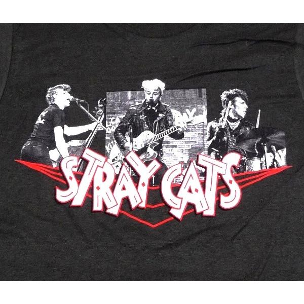 STRAY CATS ストレイキャッツ PHOTO COLLAGE オフィシャル バンドTシャツ / 2枚までメール便発送可｜animal-rock｜02