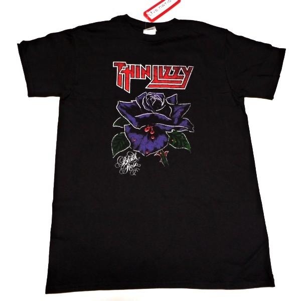 THIN LIZZY シンリジー BLACK ROSE MENS SOFT TEE オフィシャル バンドTシャツ  / 2枚までメール便対応可 | 