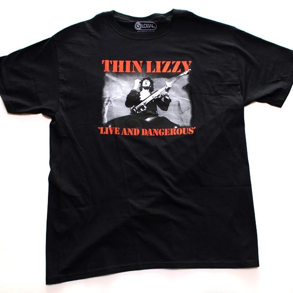 THIN LIZZY シンリジー LIVE AND DANGEROUS オフィシャル バンドTシャツ | 