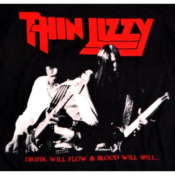 THIN LIZZY シンリジー THERE WILL BE BLOOD オフィシャル バンドTシャツ 【2枚までメール便対応可】【正規ライセンス品】 |  | 01