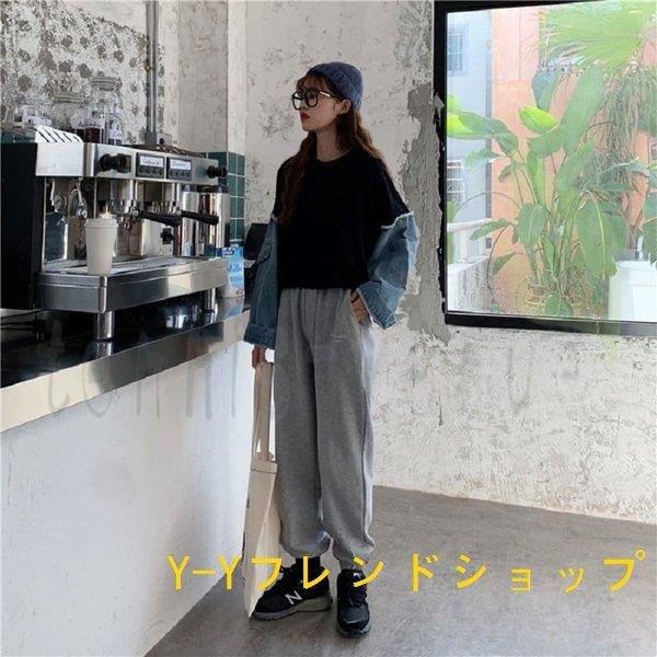 中学生高校生10代代トップスシャツトップスゆるかわ韓国ファッションデニム生地春夏秋5152 無料発送