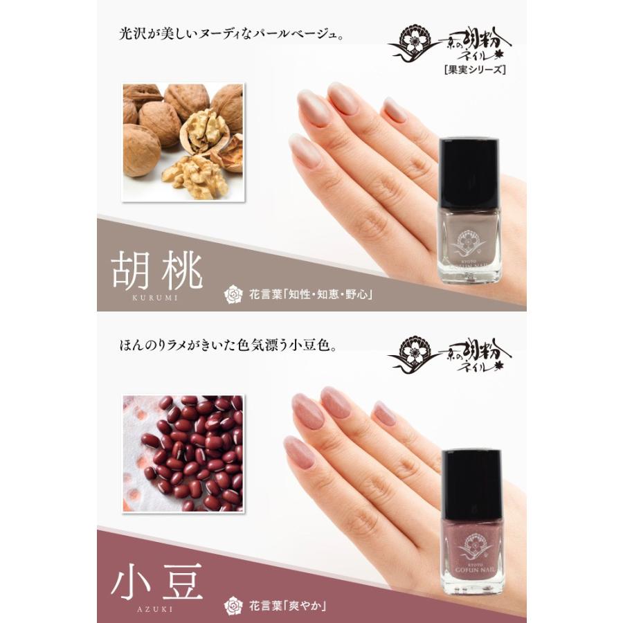上羽絵惣　胡粉ネイル 24本セット+おまけ　京の胡粉ネイル(小豆)5mL 胡粉ネイル（マニキュア/ネイルシール）｜(上羽絵惣)｜通販の