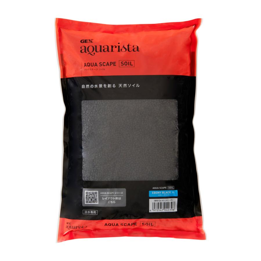 GEX aquarista アクアスケープソイル エボニーブラック 2L : Animaux