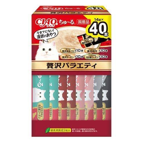 INABA ちゅ〜る CIAO ちゅ〜るBOX 贅沢バラエティ 14g×40本