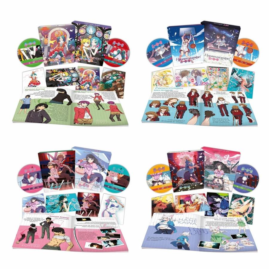 物語シリーズ DVD+Blu-Ray 全巻セット OVA 猫物語, 黒, 白, 傾物語, 囮物語, 鬼物語, 恋物語, 花物語, 憑物語, 終物語1,2 全42話 900分収録 大容量