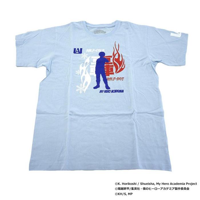 僕のヒーローアカデミア Tシャツ 轟焦凍 シルエット サックス M アニメル 通販 Yahoo ショッピング