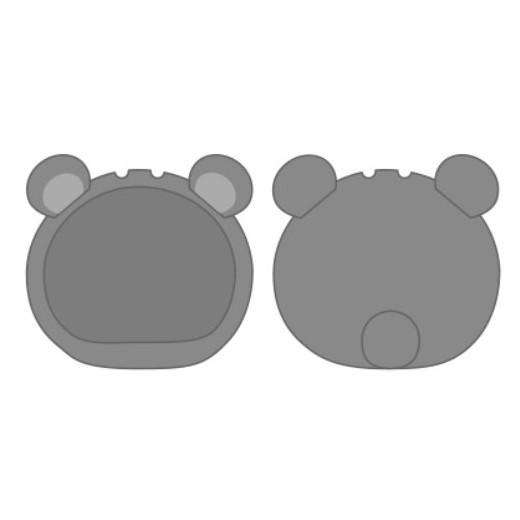 おまんじゅうにぎにぎマスコット きぐるみケース くま 灰 ノンキャラオリジナル アニメル 通販 Yahoo ショッピング