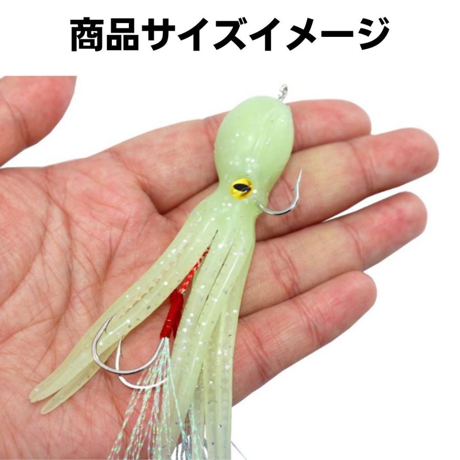 タコベイト ソフトルアー タイラバ タコ型ルアー アシストフック タコエギ 夜光 仕掛け 鯛ラバ 根魚 ダブルフック 4個セット 22g gh Anit Choice Yahoo 店 通販 Yahoo ショッピング