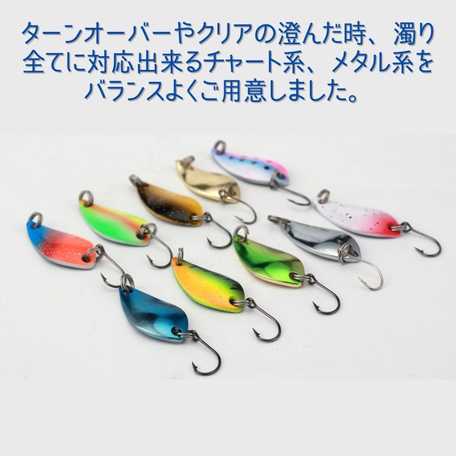 スプーン 釣り具 ケース付き 10個セット ルアー トラウト スプーン 釣り具 ケース付き 10個セット ルアー トラウト
