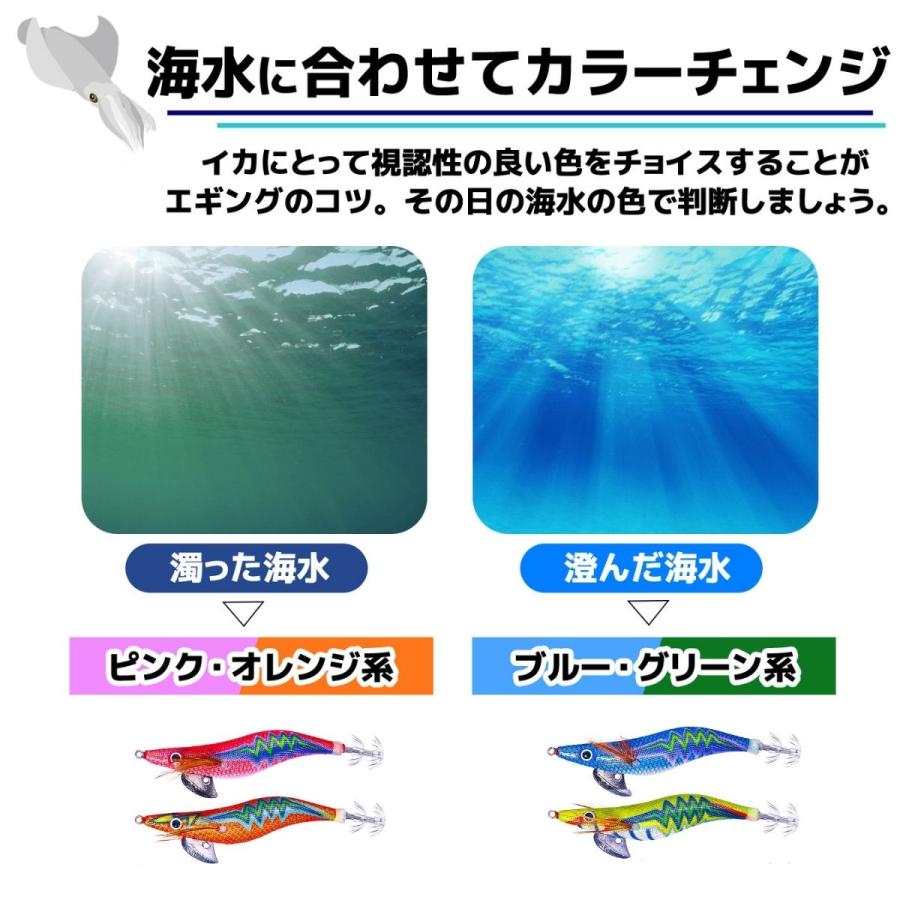 エギ エギング 5本セット 2.5号 3号 3.5号 釣り具 餌木 ルアー
