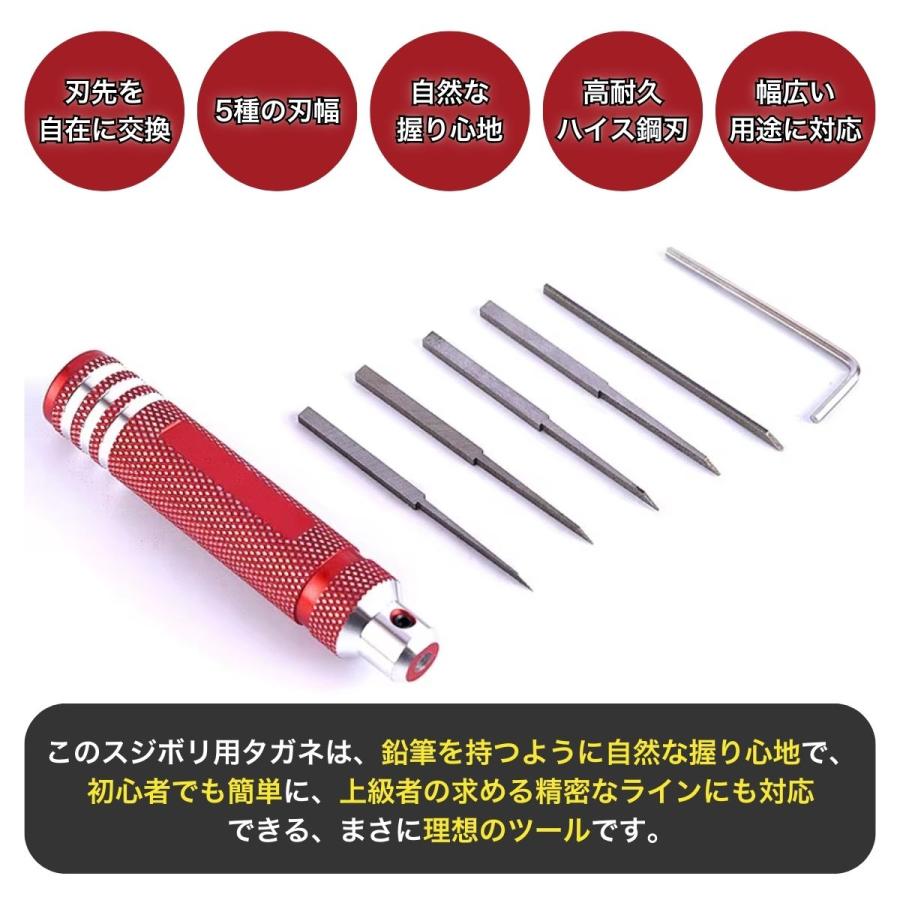 スジボリ タガネ 5本セット ガンプラ プラモデル フィギュア ミニ四駆