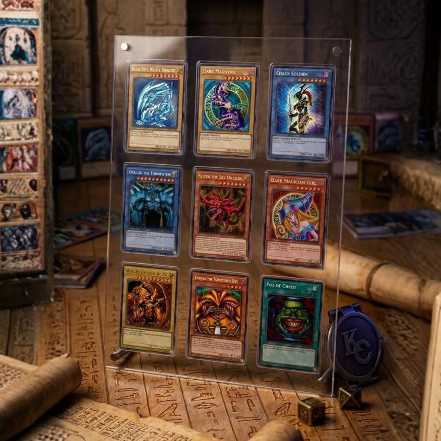 遊戯王OCG 3枚セット カード　スクリューダウン付き スクリューダウン カードローダー 9連 カード スリーブ UVカット