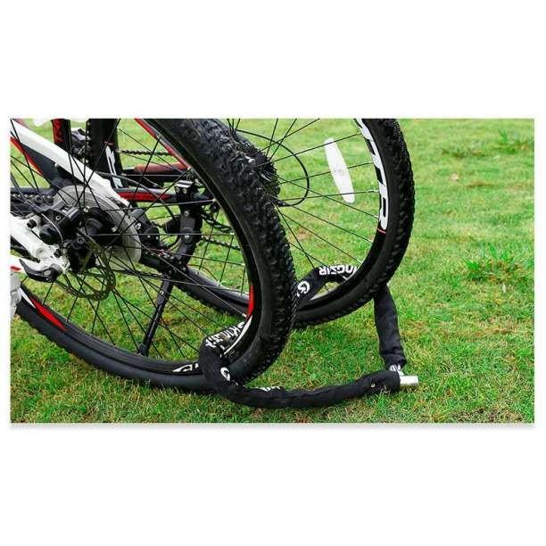 チェーンロック 自転車 バイク 鍵 カギ ロック 盗難防止 黒 切断防止 ロードバイク 軽量 チェーン 長い スペアキー |  | 07