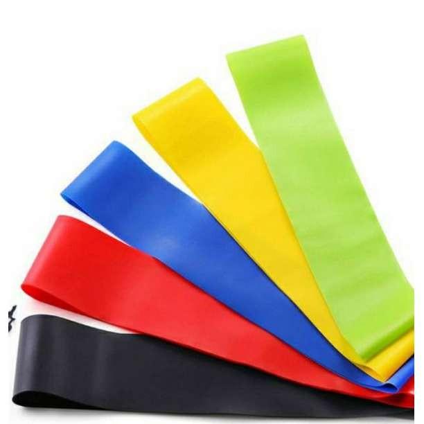 エクササイズバンド トレーニング チューブ 強度別5本セット ヨガバンド ゴムバンド エクササイズ 筋トレ ピラティス リハビリ |  | 02