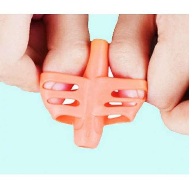 鉛筆 持ち方 矯正 補助 鉛筆矯正グッズ 右 左 グリップ 5点 セット サポーター お箸 ゴム 文房具 |  | 03