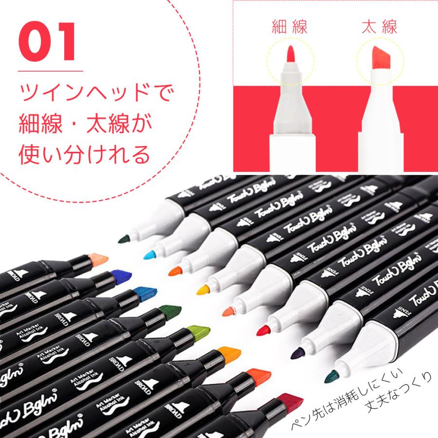 マーカーペン 80色 セット ケース付 カラーペンセット 蛍光ペン マーカーペン 80色 セット ケース付 カラーペンセット 蛍光ペン