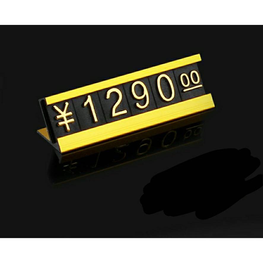 プライスキューブ プライスカード セット スタンド 黒 ゴールド カード19枚 設置台16個 値札 価格プレート 金額表示 カード立て |  | 01