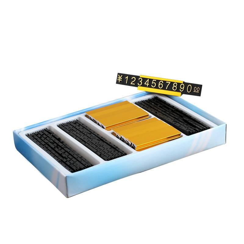 プライスキューブ プライスカード セット スタンド 黒 ゴールド カード19枚 設置台16個 値札 価格プレート 金額表示 カード立て |  | 03