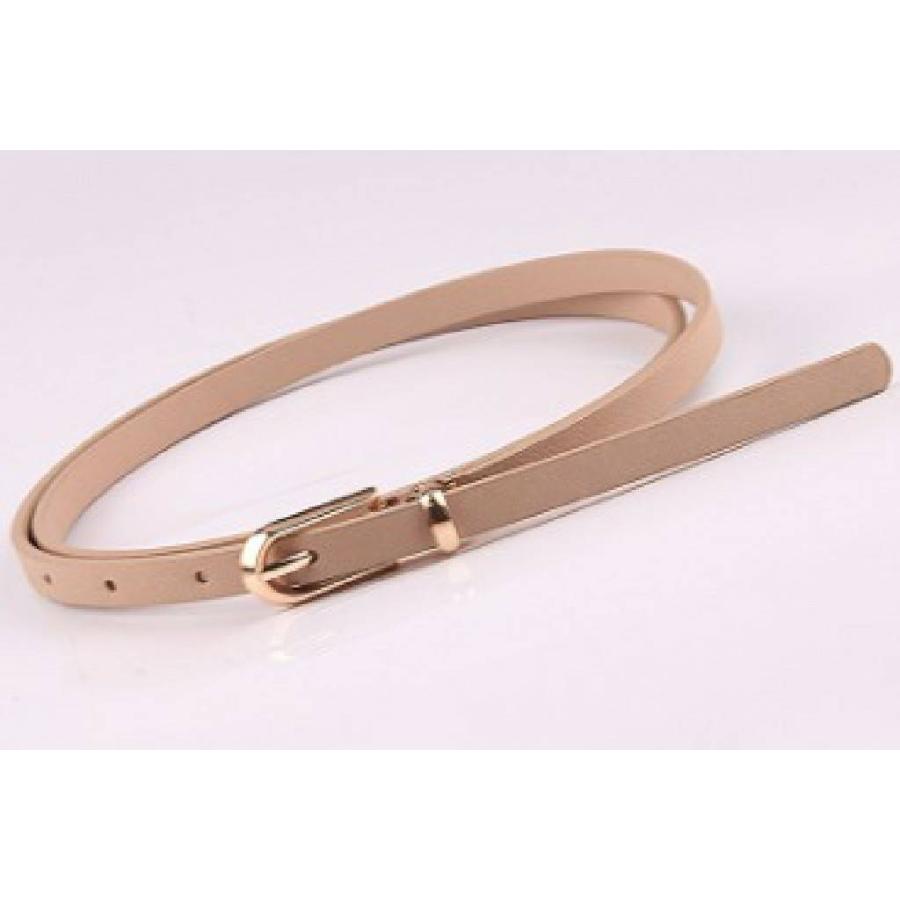 レディース ベルト 細い 細ベルト ウエスト調整 黒 調整可能 革ベルト バックル スリムベルト おしゃれ 細いベルト アクセサリー |  | 03