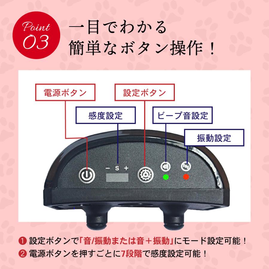 無駄吠え防止グッズ 犬 無駄吠え防止首輪 無駄ぼえ しつけ首輪 吠え防止 吠える 鳴き声 ビープ音 バークコントローラー |  | 15