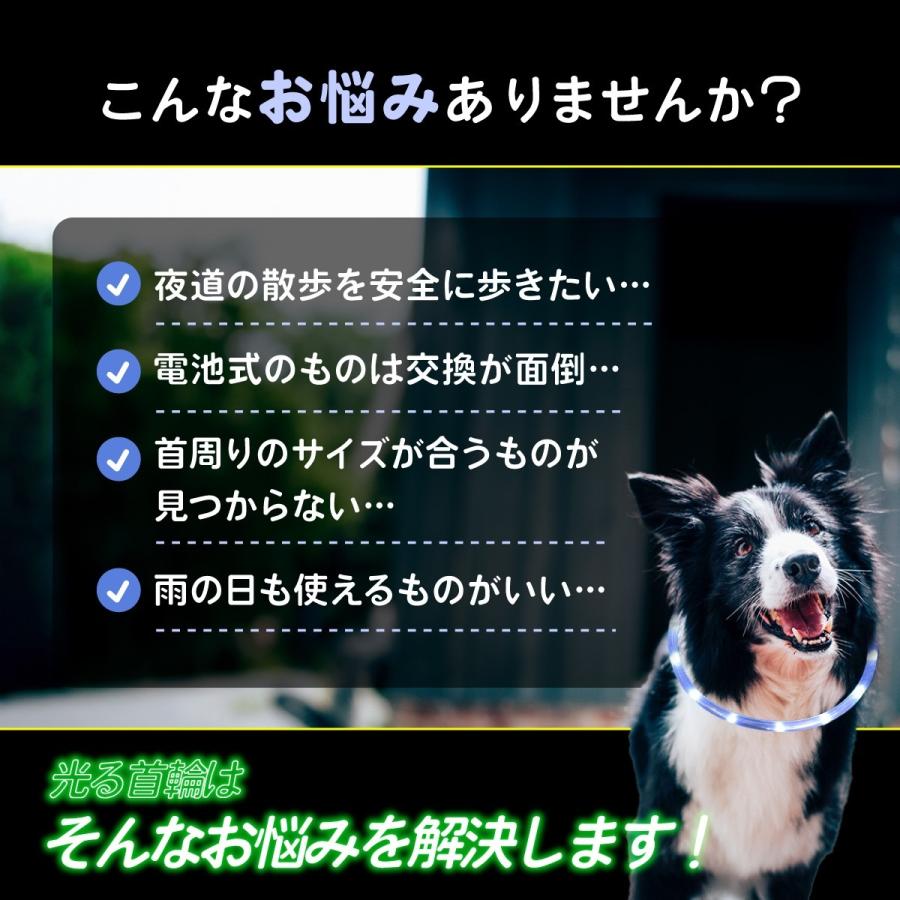 光る首輪 犬 首輪 犬 散歩 ライト 犬の首輪 光る 犬の光る首輪 犬用 レインボー 大型犬 小型犬 led おしゃれ 夜 散歩ライト 猫｜aniviawork｜10