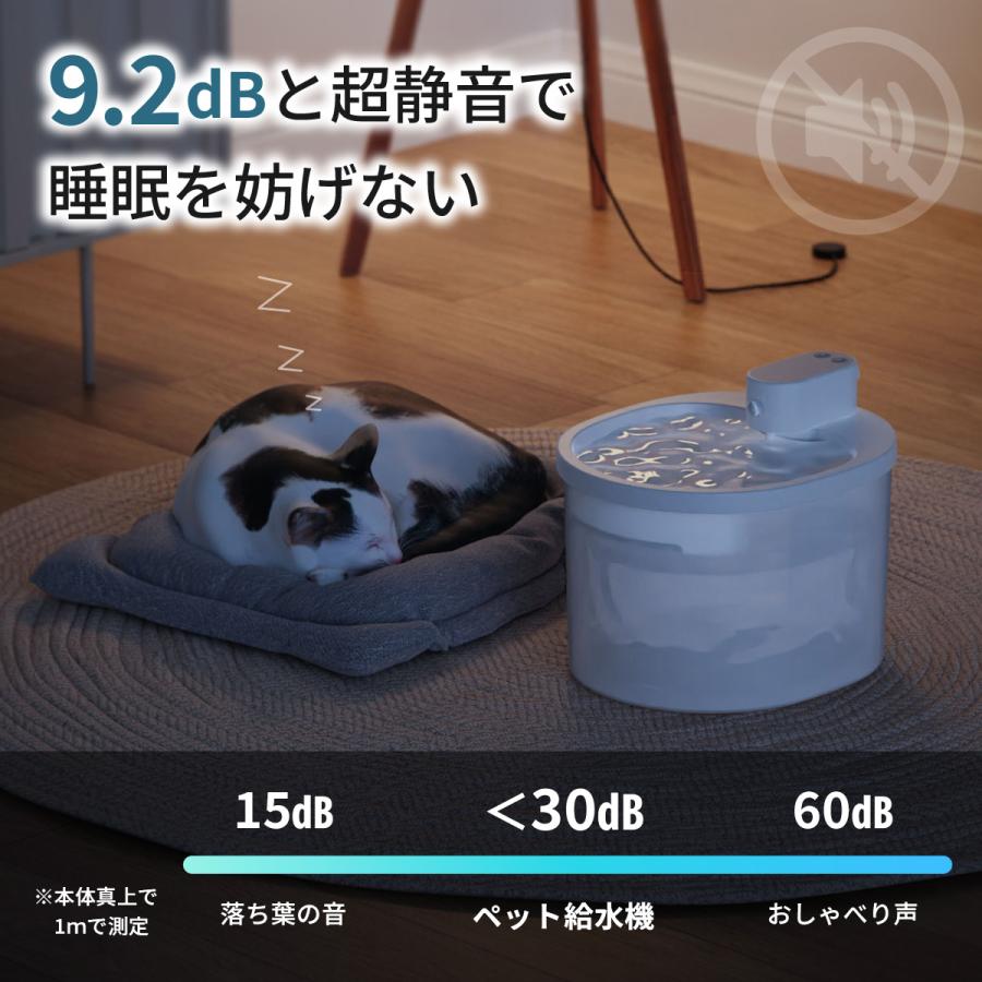 自動給水器 猫 犬 自動給水機 コードレス ペット フィルター 水飲み器 水飲み機 センサー 静音 |  | 03