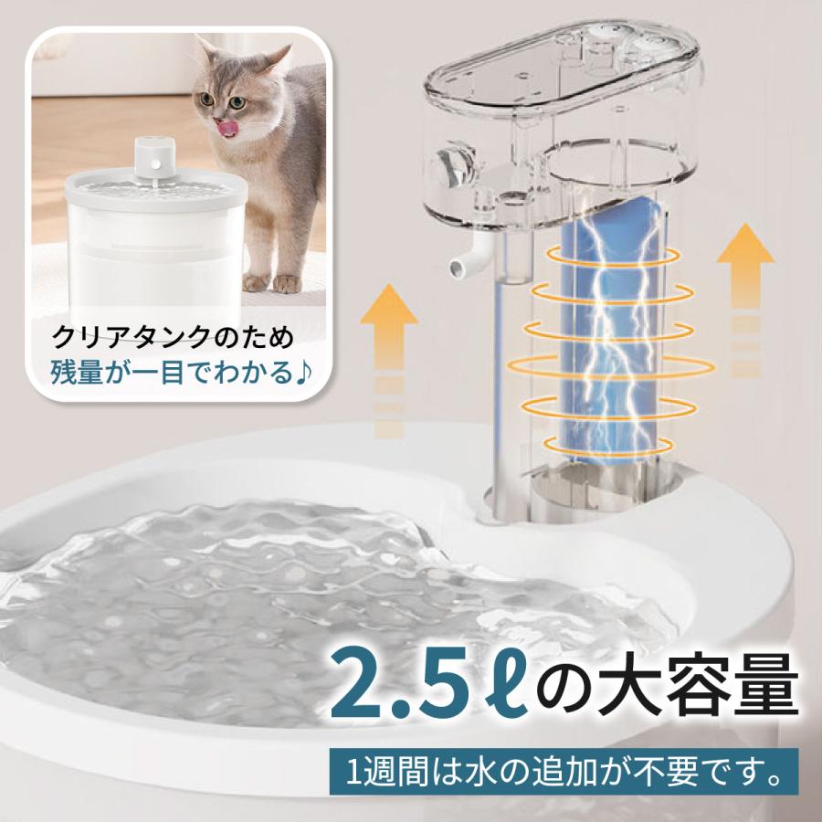 自動給水器 猫 犬 自動給水機 コードレス ペット フィルター 水飲み器 水飲み機 センサー 静音 |  | 09